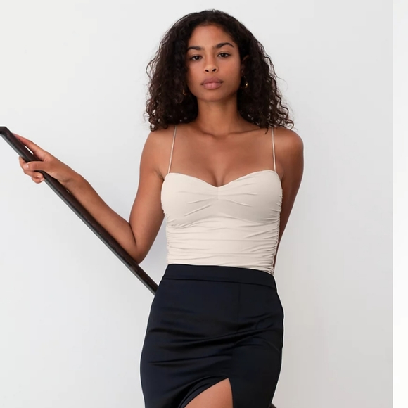 NWOT aritzia TEN by babaton fusion bodysuit denude M - Picture 2 of 8